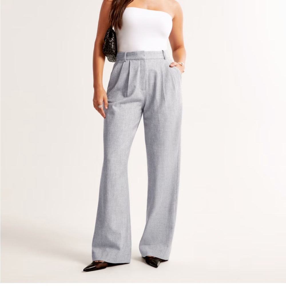 Abercrombie Sloane Pants Ultra High Waste Wide Leg NWT